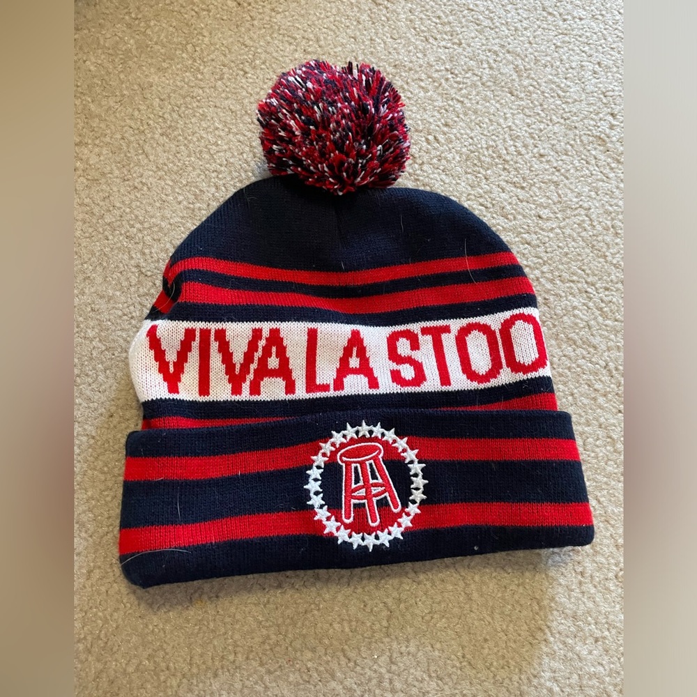 Barstool brand beanie with Pom